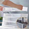 thumbnail image 4 of Stackable Letter Tray Space Saving File Document Tray Vertical Horizontal File Tray Basic Rectangular Desk Organizers transparent, 4 of 4