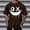 #0287-Brown, variant on Men Horror Grin OX Face Graphic Print Short Sleeve T Shirt Casual Loose Crew Neck Daily Streetwear Tee (White L) Father's Day Gift
