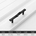 thumbnail image 2 of HDJNal 6PCS Creative Cabinet Knobs,Black Drawer Pull Handles for Luxury Cabinets, Cupboard, Drawer Door,Tree Branch Metal Drawer Pulls,Retro Drawer Door Dress Handle (CC:76mm), 2 of 7