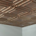 thumbnail image 5 of FASÄDE Coffer Decorative Vinyl 2ft x 2ft Lay in Ceiling Panel in Copper Fantasy (5 Pack), 5 of 5