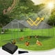 thumbnail image 1 of Sombrilla Rectangular Sombrilla de Exterior 400x600cm | Toldo de protección solar de poliéster para patio, jardín, piscina, área de barbacoa | Vela de sombra de bloque UV transpirable para, 1 of 8