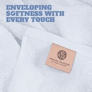 White Classic Wealuxe Collection 100% Cotton Hand Towels, White, 16 x 27, 12 Pack