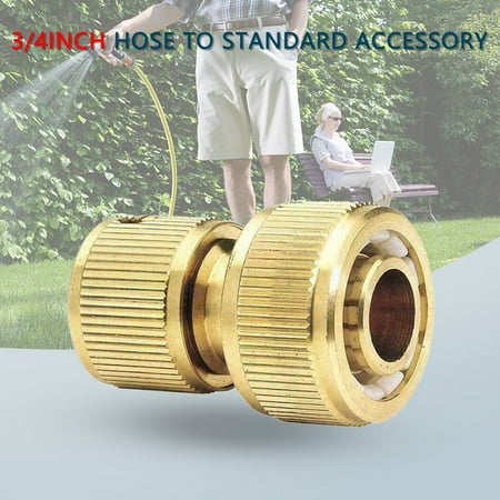 

Kehuoyezai Gardening Water Joints For Car Washing Water Quick Conne Brass Joints 3/4 Inch