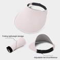 thumbnail image 4 of HONHUZH Summer Hats Womens Foldable Golf Sun Visor Hat UPF 50 Wide Brim Adjustable Summer Beach Cap, 4 of 6