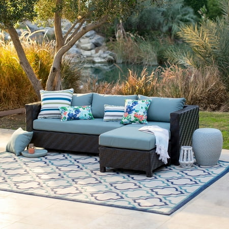Belham Living Cara All Weather Wicker Sectional Sofa Set