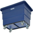 thumbnail image 3 of 8 Bushel HDPE Plastic Box Truck with Steel Base, Blue, 33-3/10"L x 24-3/5"W x 27-2/5"H, 3 of 4