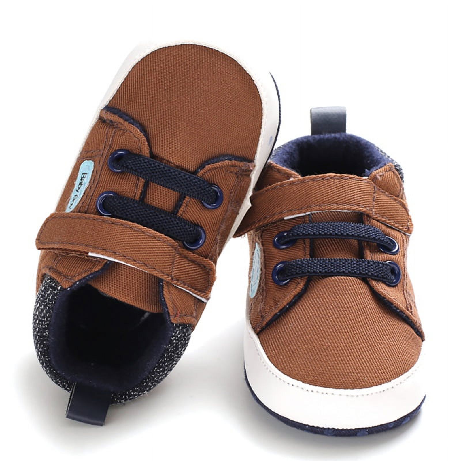 Infant Baby Boys Girls Canvas Toddler Sneakers Rubber Sole Non-Slip Candy Shoes First Walkers Prewalker Crib Shoes - image 5 of 8
