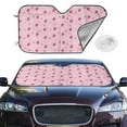 thumbnail image 2 of Haiem Strawberries Car Windshield Sun Shade - Blocks UV Rays Sun Visor Protector, Sunshade to Keep Your Vehicle Cool, Universal Fit SUV Van Sedan-Medium, 2 of 7