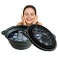thumbnail image 4 of Shoreew Foldable Ice Bowl Silicone Facial Ice Bath with Built-In Ice Tray Collapsible Face Ice Mold Shrinks Pores Acne Relief for Cold Plunge Skincare, 4 of 7