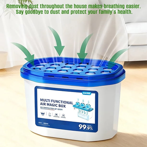 Caja mágica multifuncional Air Magics Box para purificar el aire interior y eliminar el polvo. Caja mágica de base vegetal y sin energía. Aspiradora automática perfecta para el hogar y la oficina. Caj