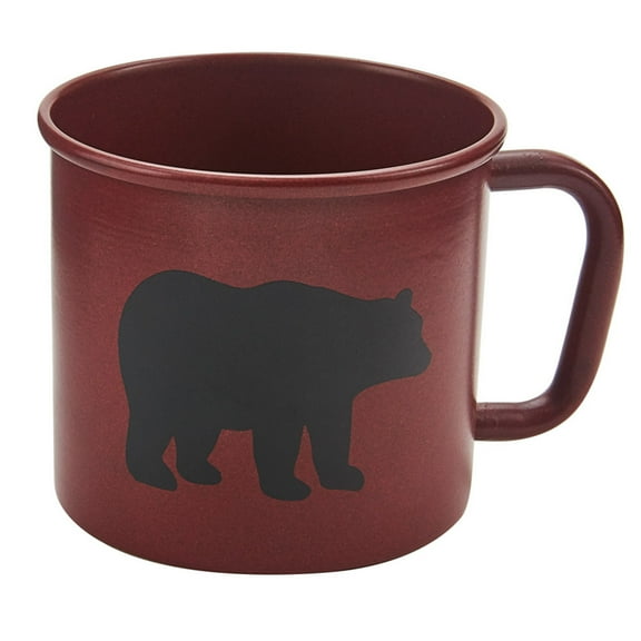Park Designs Linville Enamel Bear 4 Piece Mug Set 16 oz