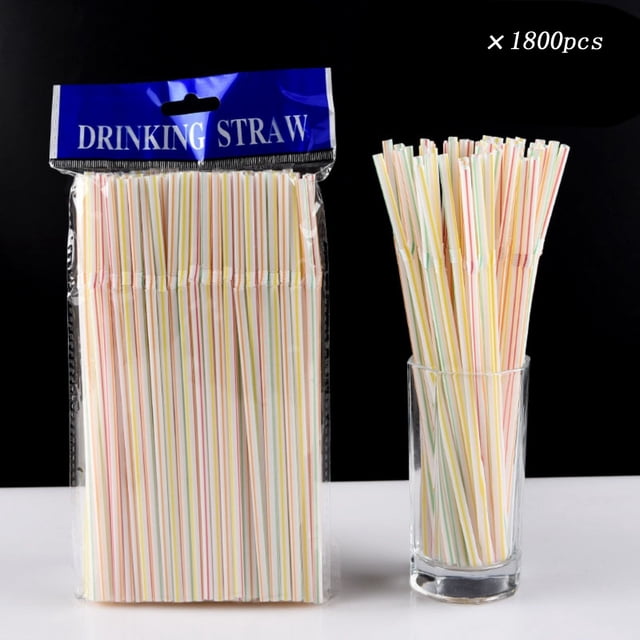 Fiudx Pajitas de Color, Pajitas de Plástico Aptas para Alimentos, Pajitas Flexibles para Té con Leche, Ideales para Fiestas, Diseño Ecológico y Seguro, Patrones de Tiras Clásicas, Paquete Variado de