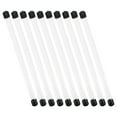 thumbnail image 2 of 10pcs Clear Rigid Tube Round Plastic Tubing With Black Caps Incense Sticks Tube Polycarbonate Water Pipe For Diy Storage Craft Projects Water Pipe, 2 of 8