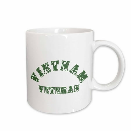 

3dRose Vietnam Veteran Distressed Ceramic Mug 11-ounce