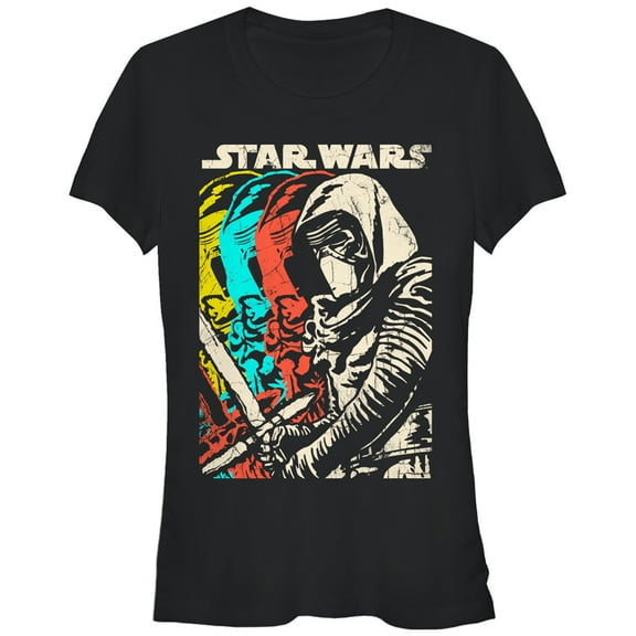Junior's Star Wars The Force Awakens Kylo Ren Copies  Graphic Tee Black Medium