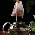 thumbnail image 4 of ShenMo 200 Piece Loose Leaf Tea Disposable Tea Bags, Empty Tea Bags with Drawstring for Loose Tea, Natural Tea Filter Bags for Loose Tea (6*8CM), 4 of 7