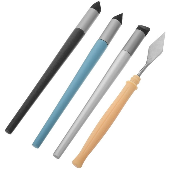 FRCOLOR 1 Set Oil Pastel Blending Brush with Scraper Soft Sponge Head Pen Seamless Blending Stick Multi-Purpose Drawing Tools for Oil Painting  Sketching