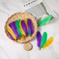 thumbnail image 4 of MODANU 200 Pcs Mardi Gras Craft Feathers Bulk 5-6inch Big Goose Feathers for Mardi Gras Decoration Carnival Masquerade Party Costume Decoration, Multicolor A, 4 of 6