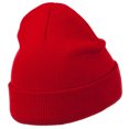 thumbnail image 4 of Halloween Pumpkin Embroidered Long Beanie - Red OSFM, 4 of 5