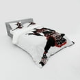thumbnail image 2 of Ambesonne African Bedding Set 4 Pcs, Dress Lady, Queen, Charcoal Grey Vermilion, 2 of 2