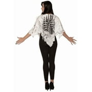 Skeleton Poncho Adult Costume