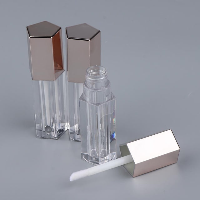 3 Unids 5 Ml Borrar Vacío Brillo De Tubos De Aceite Labial Rellenables Perfecl