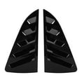 thumbnail image 1 of Cubierta protectora de persiana de ventana lateral, elegante, resistente, embellecedor de persianas triangulares para Mk5 6R 6C, negro brillante, 1 par, 1 of 8