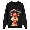 thumbnail image 4 of SUXIAN Family Christmas Sweatshirt Long Sleeve Crewneck Print Soft Lightweight Parent Child Outfits Kids Sweatshirt, 4 of 7