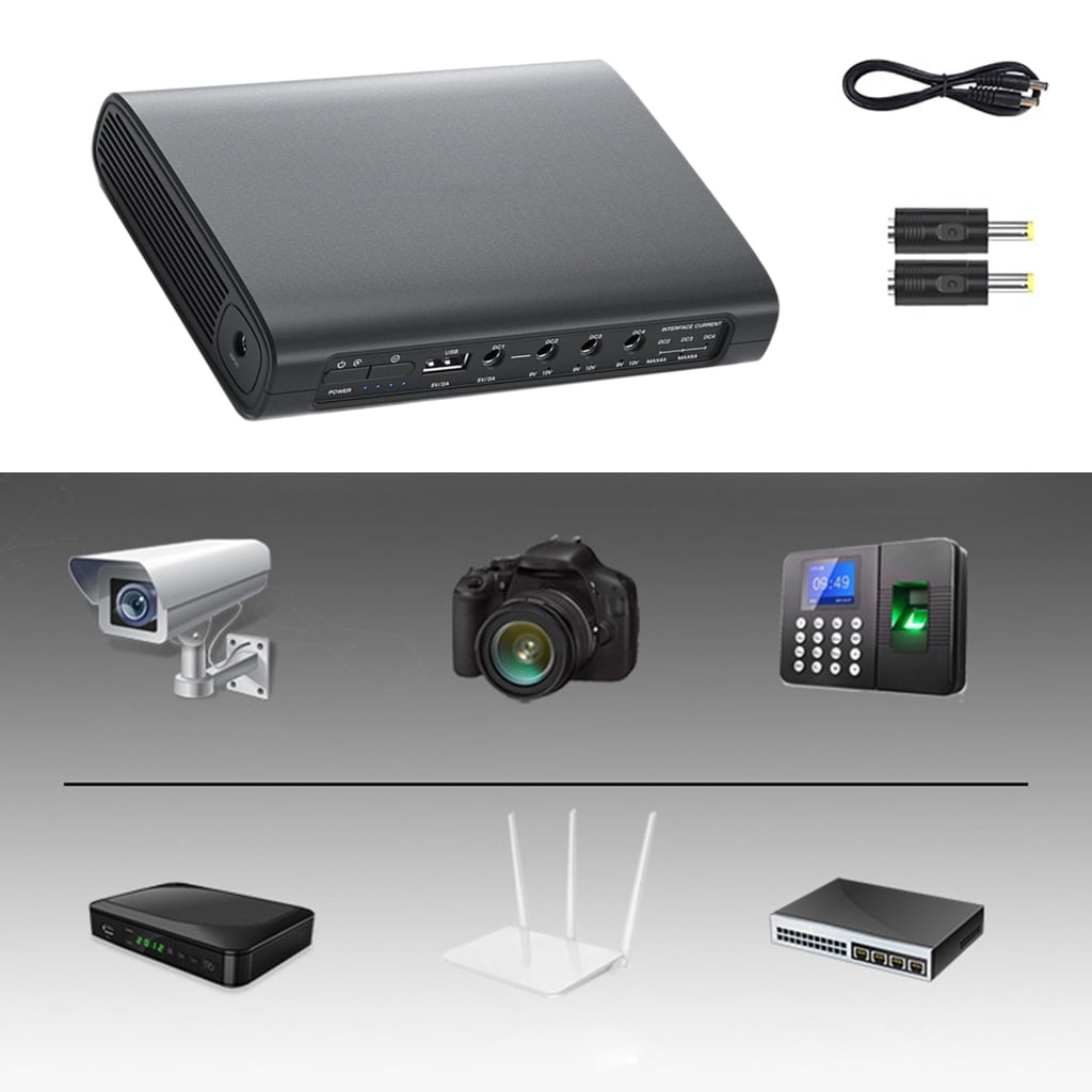 5V 9V 12V UPS Power Supply 16000/20000/256000mAh Lithium Battery Backup for Secure Continuous Electronic Devices