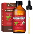 thumbnail image 1 of Aceite de semilla de rosa mosqueta Yoken, 120 ml, 100% puro para rostro, piel y cicatrices, 1 of 7