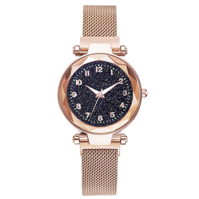 Reloj de pulsera de cuarzo con imán luminoso para mujer con esfera estrellada de números p Abanopi Reloj de mujer