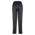 thumbnail image 4 of Endives Satin Pants For Women Casual Tie Elastic High Waisted Cropped Pant With Pockets Summer Slacks, 4 of 5