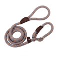 thumbnail image 1 of 150cm Adjustable Pet Walking Training Leash Wear-resistant Reflective Leads Rope For Medium Large Dogs brown leather orange + gray M-medium-sized dog, 1 of 5