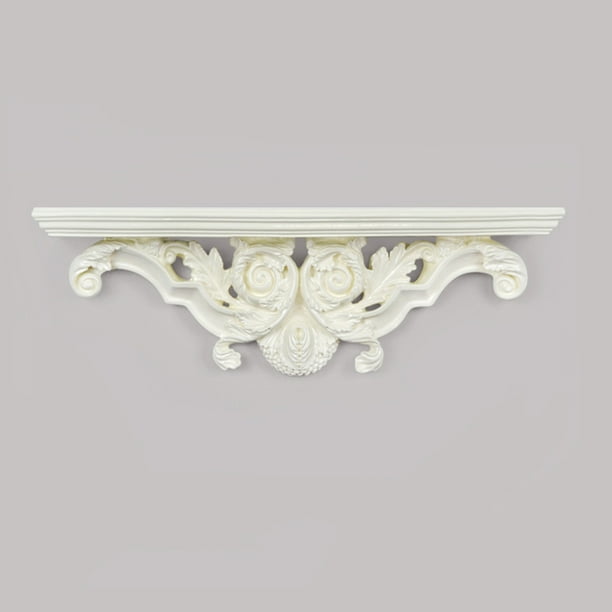Estantes flotantes decorativos para montaje en pared, estante de almacenamiento hueco de resina creativo, decoración para sala de , cocina, adorn beige perfecl Estante decorativo