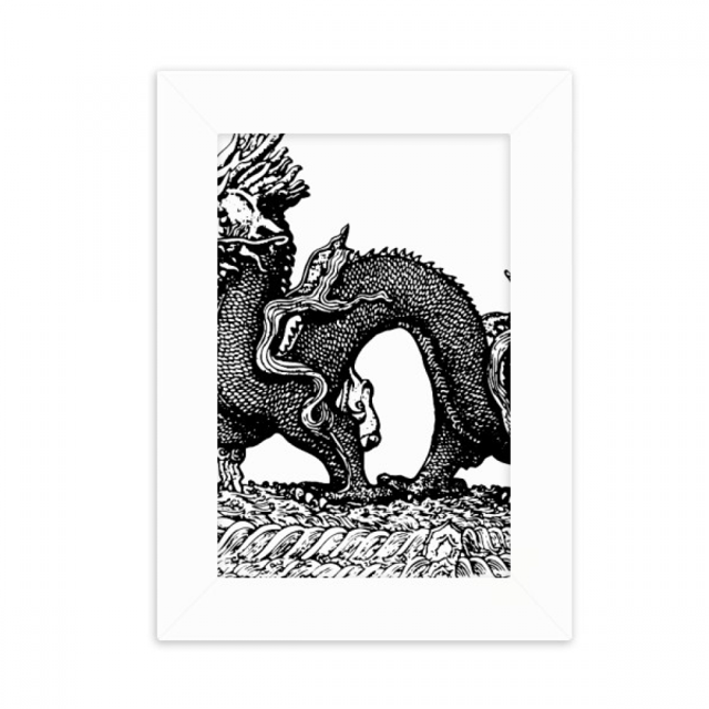 China Culture Qing Dynasty Line Drawing Desktop Photo Frame Picture Display Decoration Art Painting