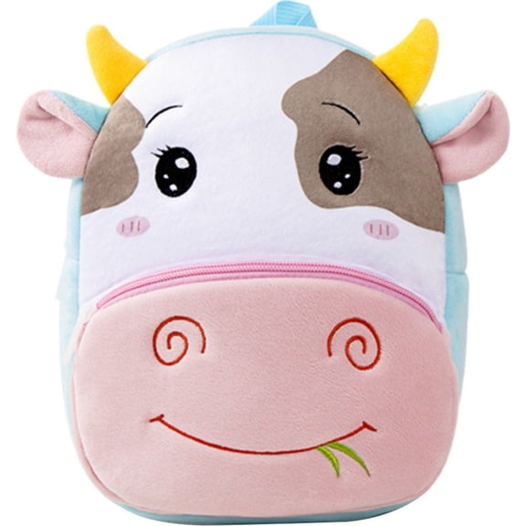 Jiibva Plush Animal Shaped Backpack, Cute Furry Mini Rucksack for Daily Use