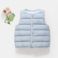 thumbnail image 6 of Splozh Kids Fleece Vests Lightweight Vest Warm Cute Sleeveless Jacket Soft Fall Winter Clothes Outerwear Coat,Light Blue,18-24 Months, 6 of 6
