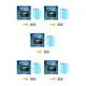 thumbnail image 2 of Riwesomey 1 par de películas para retrovisor automotriz, portátiles, transparentes, HD, profesionales, a prueba de lluvia, para espejo retrovisor de Type2 NO2 Riwesomey CBP449037, 2 of 4