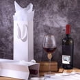 thumbnail image 4 of 12 bolsas de regalo para vino Kraft de Zonon con asas y pañuelos, 11 x 9 x 35 cm, 4 of 7