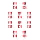 thumbnail image 1 of Riwesomey Terminal de crimpado de cable eléctrico, conectores de Cable profesional para electricista, accesorios de abrazadera de reparación de pala para Rojo 10piezas Riwesomey CBP437804, 1 of 4