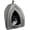 Gray, variant on Cat House - Indoor Bed with Removable Foam Cushion - Pet Tent for Puppies, Rabbits, Guinea Pigs, Hedgehogs, and Other Small Animals by  General (Tan)