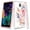 Pink Flower, variant on LG Aristo 4+ Case, LG Arena 2 Case, LG Escape Plus Case, LG Journey LTE Case, LG Prime 2 Case, LG Tribute Royal Case, Kaesar Graphic Rugged Clear Hybrid Bumper Case for LG X320 (White Flower)