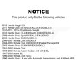 thumbnail image 2 of SIM Front Semi-Metallic Disc Brake Pads SIM-465A for Car Honda Civic Accord Acura EL Insight, 2 of 8