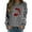 Grey, variant on Fiaer Christmas Women Sweatshirts Shine Glass Snowflakes Xmas Pullovers Crew Neck Plus Size Baggy Trendy Tops Sky Blue XL