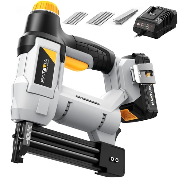 Clavadora inalámbrica Batavia 20V 18GA, clavadora y grapadora Brad 2 en 1, batería de 2.0Ah