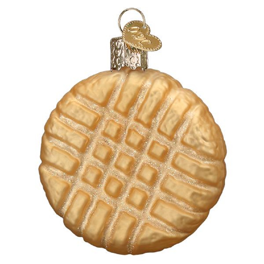 Old World Christmas Peanut Butter Cookie Glass Ornament FREE BOX 32410