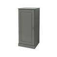 thumbnail image 2 of 100% Solid Wood Short Bathroom Cabinet with Solid Door - 16.5" W x 36" H - Gray Wooden Cabinet, 2 of 5
