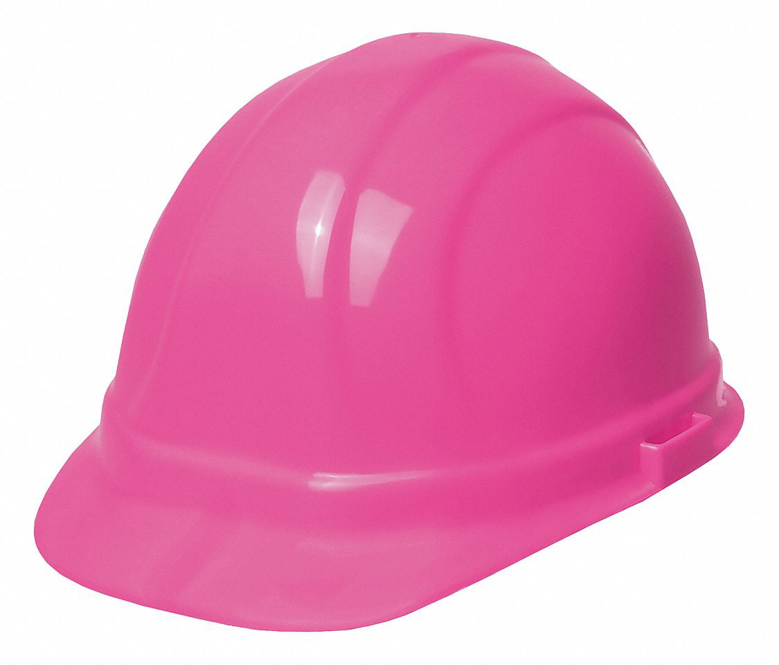 Professional Grade Hot Pink Hard Hat Lime/Pink Neck Shield Safety Sunglasses 