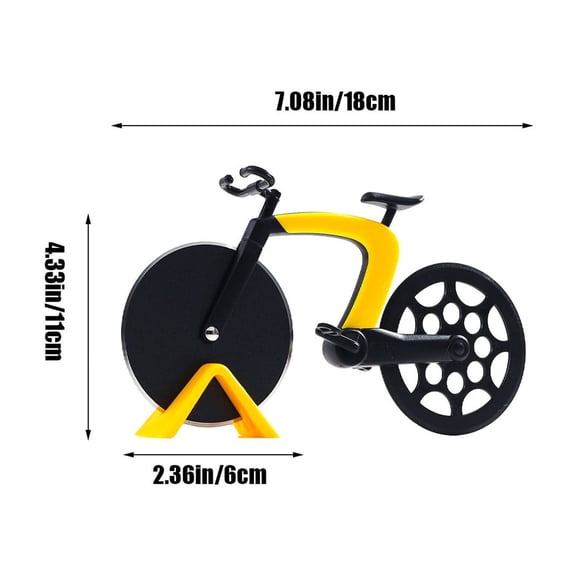 Rkxzt Pizza Divider Stainless Steel Pizza Cutter Wheel with Plastic Handle Kitchen Baking Tool 7.08"Yellow Red Blue White Kitchen