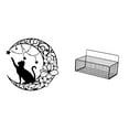 thumbnail image 1 of Decoración De Pared De Metal Con Forma De Gato, Cestas Colgantes, Arte De Pared De Gato Negro, Estantes Flotantes, Organizador De Pared De Metal Para Baño, Cesta De Almacenamiento De Alambre,, 1 of 8